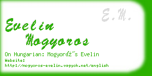 evelin mogyoros business card